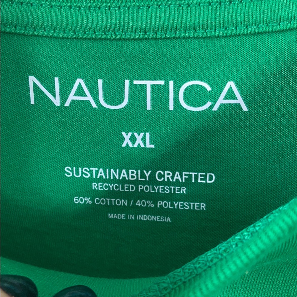 NWT Nautica Men's XXL Kelly Green Turtle Graphic T-Shirt Save the Marine Life - Picture 3 of 4